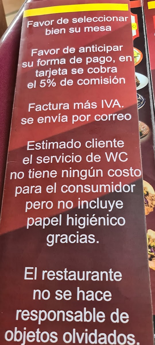 Restaurante Elvis Menu - Image 2